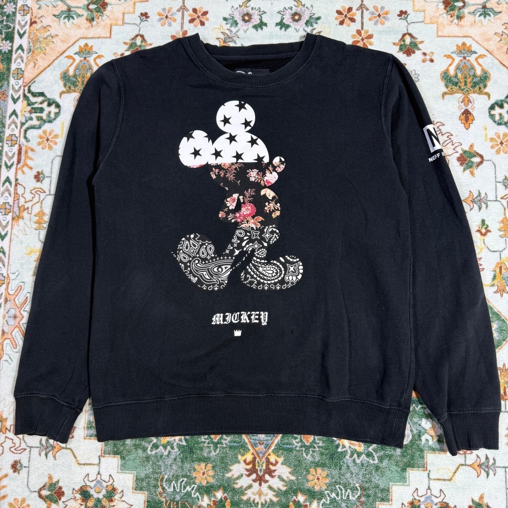Disney Neff Mickey Mouse Graphic Sweatshirt‎ Pullover Men's